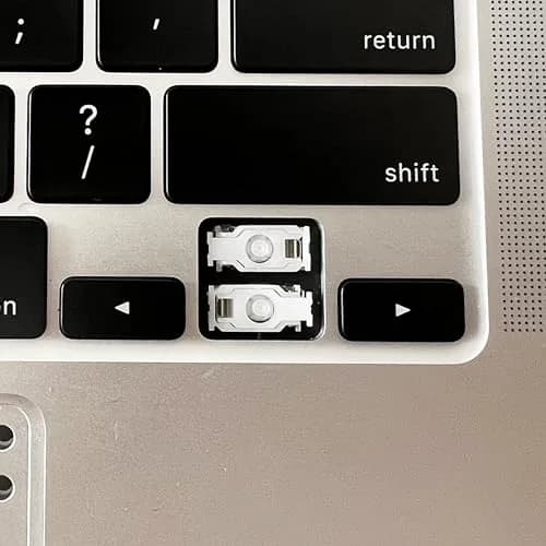 Bfenown Left Arrow Keycap and Hinge for MacBook Pro/Air 2019-2022 Models | Black Plastic Replacement Part thumbnail 3