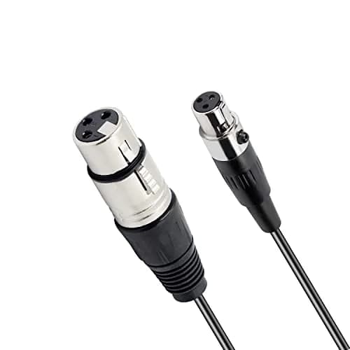 XMSJSIY Mini Female XLR to XLR Female Audio Cable Adapter 3 Pin | High-Quality Signal Transmission thumbnail 2