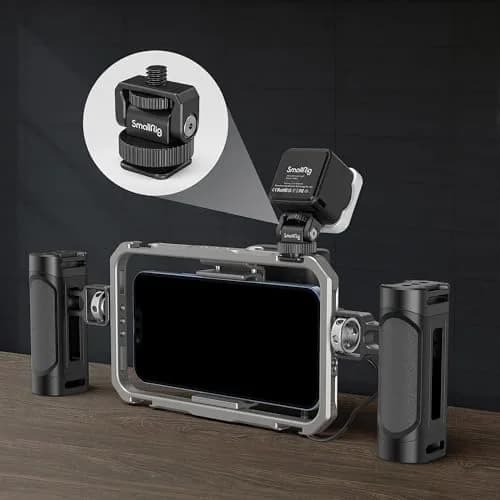 SmallRig Mini Ball Head Cold Shoe Mount Adapter with 1/4"-20 Thread | Precise Lighting Adjustment, All-Metal, Compact 20g thumbnail 2