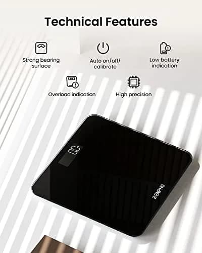 RENPHO Digital Bathroom Scale 180 kg (400 lb) Black | Highly Accurate Precision Sensors thumbnail 5