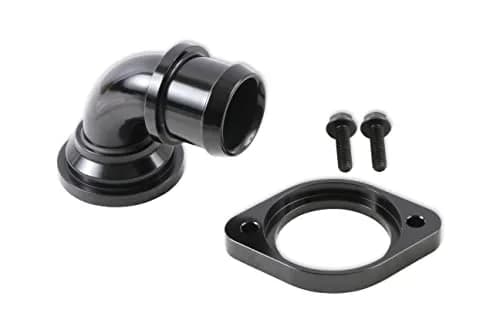 Holley 97-341 Water Neck Swivel 90 Degree Angle Black | Engine Swap Compatible, Corrosion-Resistant Aluminum thumbnail 1