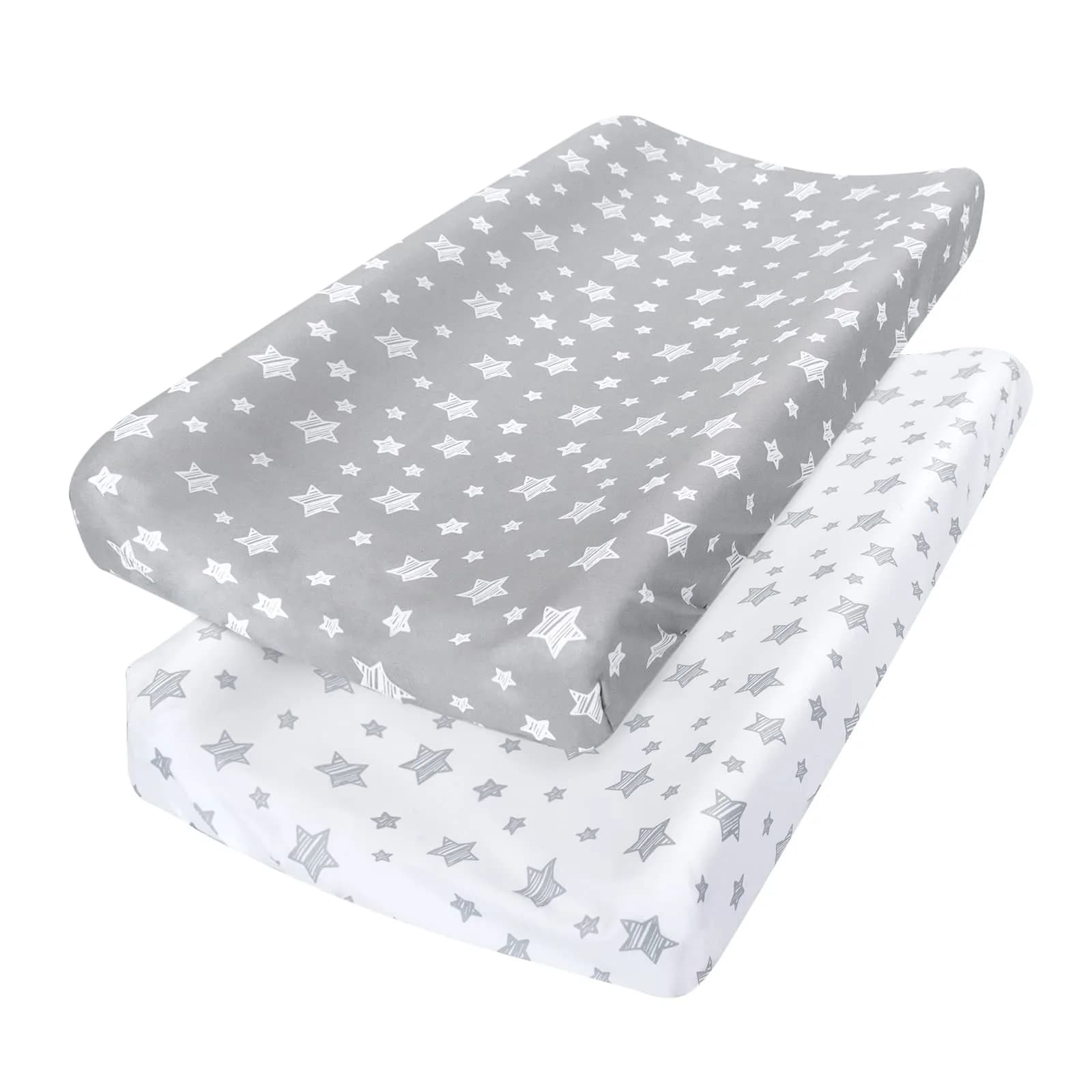 Moonsea Changing Pad Cover for Boys Girls | Soft Microfiber 32"x16" Unisex 2-Pack - main product image