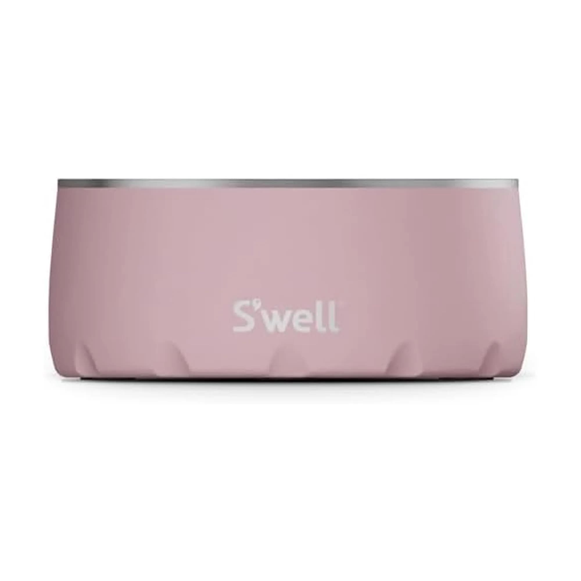 S'well Stainless Steel Pet Bowl 16oz (470ml) Pink Topaz | Non-Slip Base for Dogs - main product image