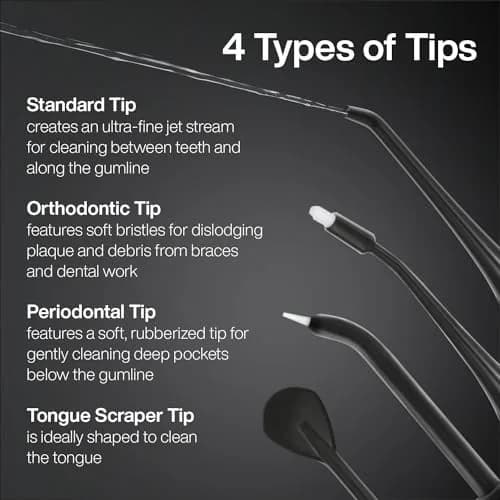 AquaSonic Aqua Flosser Cordless Rechargeable Water Flosser 500ml (16.9 Fl Oz) | Dentist Recommended for Deep Cleaning thumbnail 8