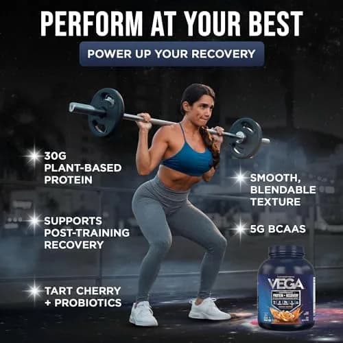 Vega Protein + Recovery Peanut Butter 67.2 oz | NSF Certified Vegan Protein Powder for Muscle Support thumbnail 3