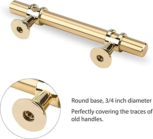 Leulan Gold Cabinet Pulls 96mm (3.75 Inch) | Solid Zinc & Aluminum Alloy Hardware thumbnail 5