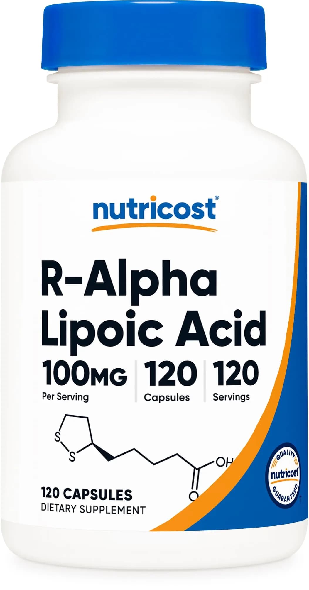 Nutricost R-Alpha Lipoic Acid 100mg | Vegetarian, Gluten-Free Supplement for Adults