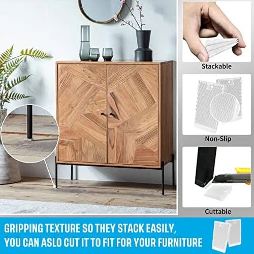 YARKOR Furniture Levelers 32 Pieces Jar 2" | Rubber Non-Slip Wedges for Home & Restaurant thumbnail 6