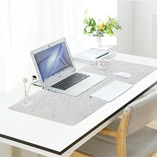 DAWNTREES Felt Desk Pad 90cm x 40cm (36" x 16") | Smooth Glide & Tabletop Protection thumbnail 6