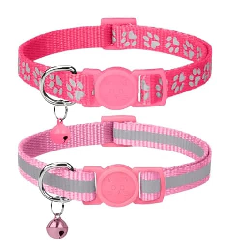 Taglory Reflective Cat Collar 6-8 in | Safety & Night Visibility (110 characters) thumbnail 1