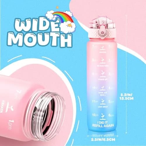 OLDLEY Kids Water Bottle for School 17 oz | BPA-Free Leak-proof Durable Tritan Plastic thumbnail 7