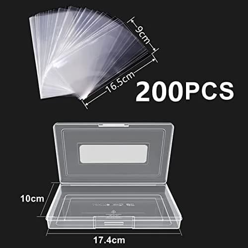 MUDOR Dollar Bill Holders for Collectors 200 Pack | Clear PP Currency Sleeves (16.5x9cm) thumbnail 2