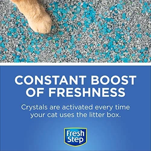 Fresh Step Cat Litter Crystals Deodorizer 15oz (3 Pack) | Non-Toxic Odor Neutralizer for Litter Boxes thumbnail 3