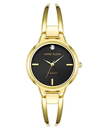 Anne Klein Women's Genuine Diamond Dial Bangle Watch 30mm (1.18in) | Japanese Quartz Movement thumbnail 1