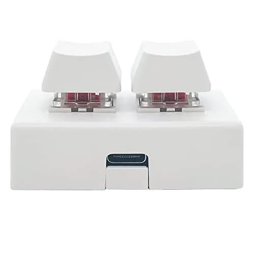 QINIZX 2-Key Mini Keypad with Hot-Swappable Red Switches | Programmable Macro Pad for PC Gaming thumbnail 3