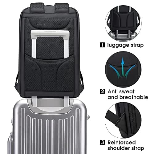 BANGE Business Smart Backpack Waterproof fit 15.6 Inch Laptop Backpack with USB Charging Port, Travel Durable Backpack (35cm x 49cm x 14cm) thumbnail 5