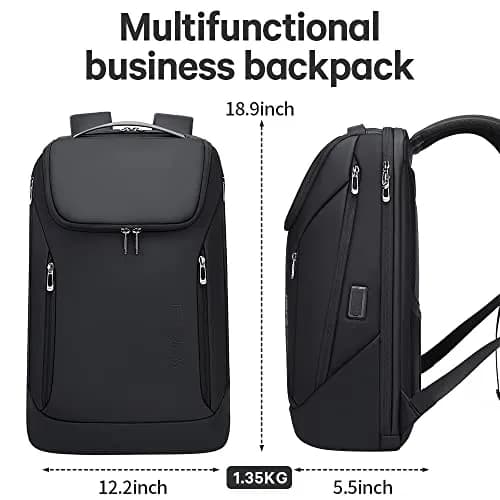 BANGE Business Smart Backpack Waterproof fit 15.6 Inch Laptop Backpack with USB Charging Port, Travel Durable Backpack (35cm x 49cm x 14cm) thumbnail 6