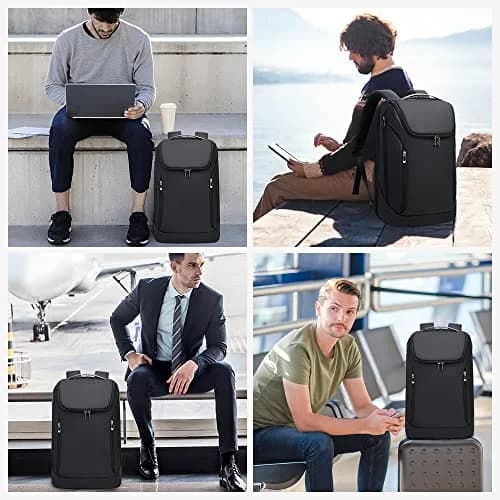 BANGE Business Smart Backpack Waterproof fit 15.6 Inch Laptop Backpack with USB Charging Port, Travel Durable Backpack (35cm x 49cm x 14cm) thumbnail 7