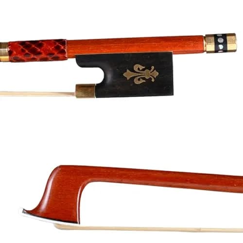AMZZ Full Size 4/4 Pernambuco Violin Bow with Case | Handmade, Lightweight, Warm Sound thumbnail 6