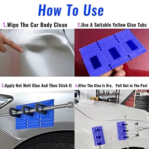 HiYi Car Dent Repair Tool Kit with Dent Lifter & Glue Tabs | 10-Piece Set thumbnail 7