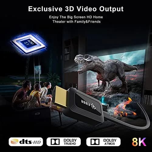 FIBBR Fiber Optic HDMI 2.1 Cable 7.3m (24ft) | 48Gbps 8K@60Hz 4K@120Hz VRR ALLM thumbnail 6