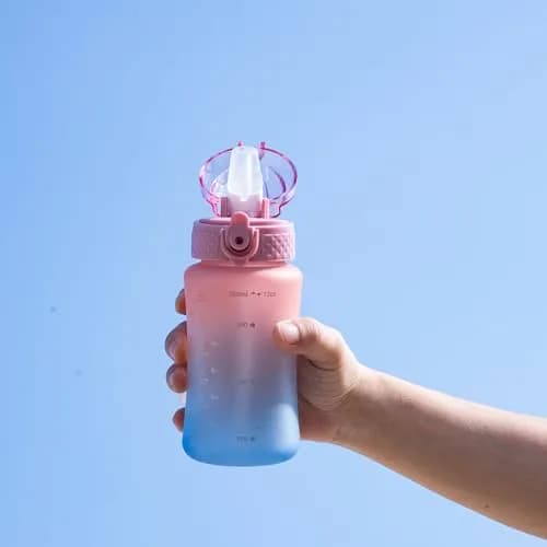 OLDLEY Kids Water Bottle 355ml (12 oz) | BPA-Free Reusable Tritan Plastic with Straw & Chug Lids thumbnail 3