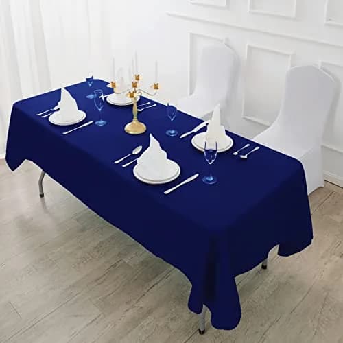 Fokitut Waterproof Rectangle Tablecloth 60x102 Inch | Stain & Wrinkle Resistant Polyester thumbnail 5