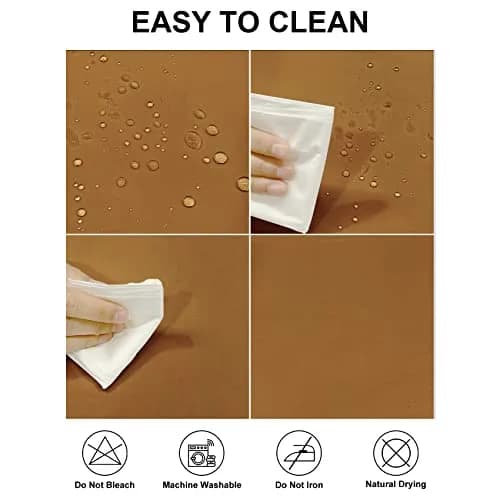 Fokitut 2 Pack Waterproof Rectangle Tablecloth 60x120 Inch | Stain & Wrinkle Resistant Polyester thumbnail 2