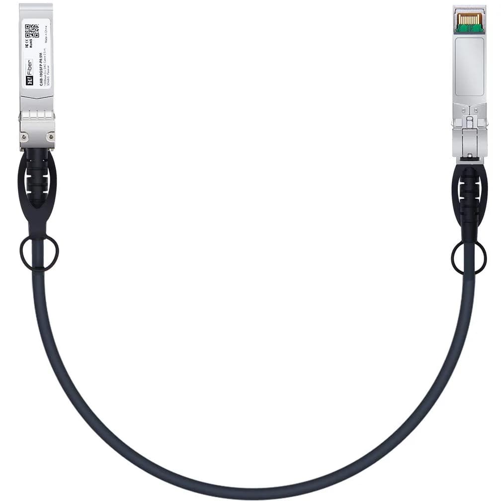 H!Fiber 1.25G SFP Cable, 0.5m | Cisco Compatible Copper Twinax Direct Attach Cable - main product image