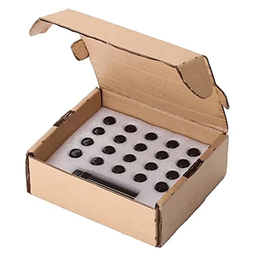ChnewAuto M12x1.25 Black Lug Nuts 6 Spline Set of 20 | Anti-Theft Acorn Wheel Nuts thumbnail 6