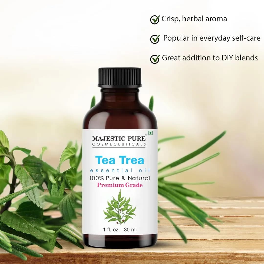 Majestic Pure Tea Tree Essential Oil 1 Fl Oz (30ml) | Pure & Natural for Diffuser, Aromatherapy, Soap & Candle Making thumbnail 3