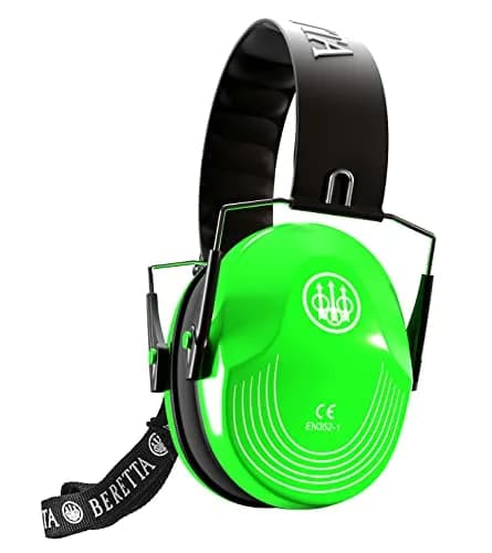 Beretta Safety Pro Earmuff Lime Green | 25dB Noise Reduction Rating thumbnail 1