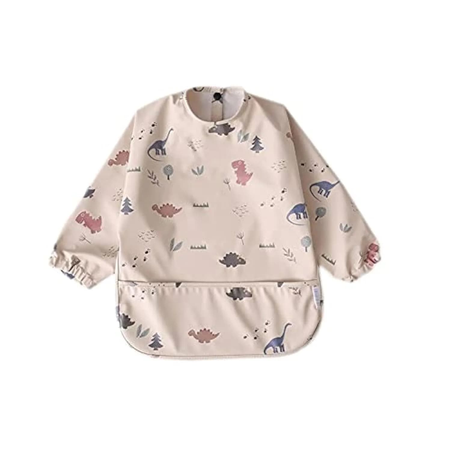 GZMM Waterproof Baby Bibs Long Sleeve Feeding Bib with Food Catcher, Easy Clean & Washable | Infant Toddler Bibs for 6-24 Months