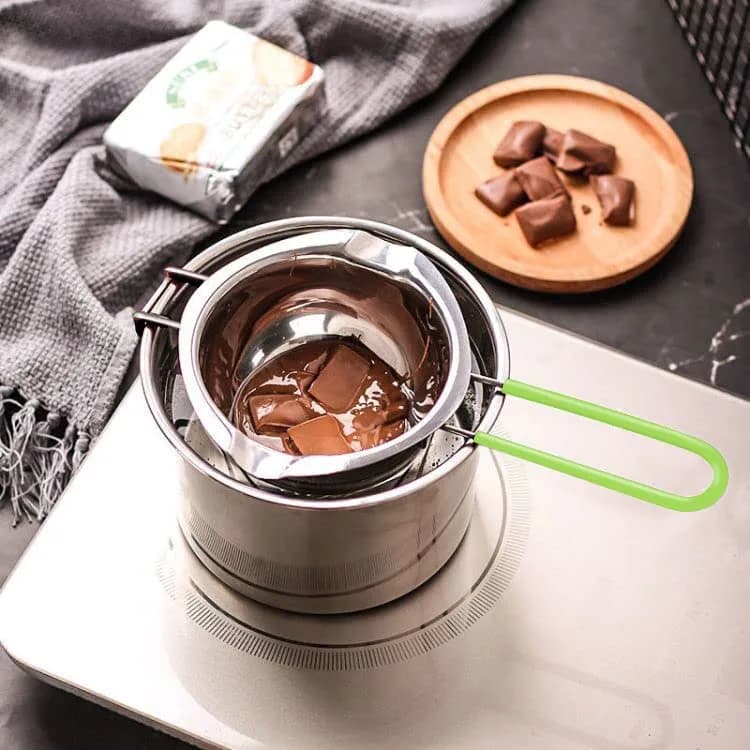 SONGZIMING Double Boiler Pot Set 600ml & 1600ml with Silicone Spatula | Induction Compatible Melting Pot thumbnail 8