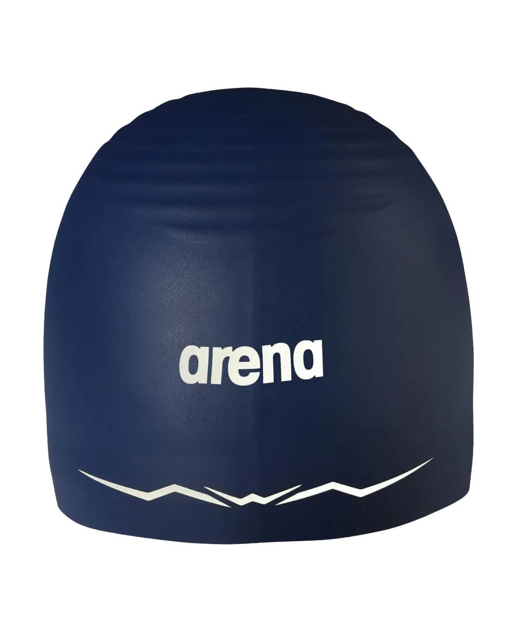 ARENA Aquaforce Wave Silicone Racing Swim Cap Large | FINA-Approved Hydrodynamic Performance — Navy / Large