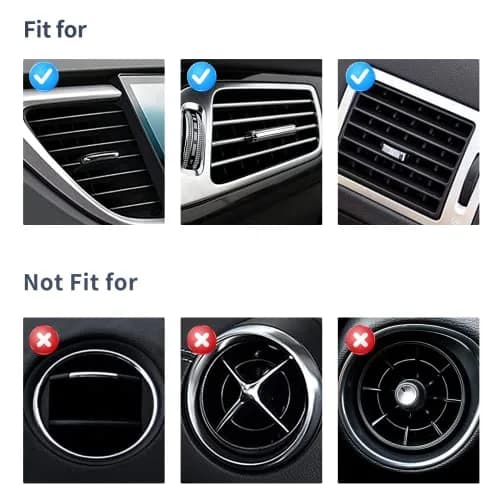 INSAUTO Bling Car Vent Outlet Trim 10-Pack | Sparkly Rhinestone Interior Decoration for Women thumbnail 6