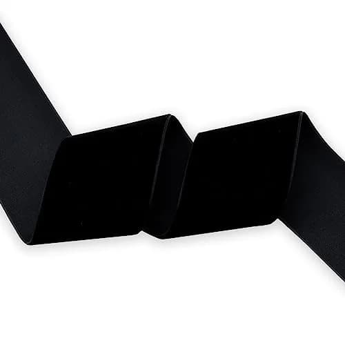 XMRIBBON Black Velvet Ribbon Single Sided, 5.08 cm (2 Inch) x 9.14 m (10 Yards) Spool | Classic Solid Craft Ribbon thumbnail 2
