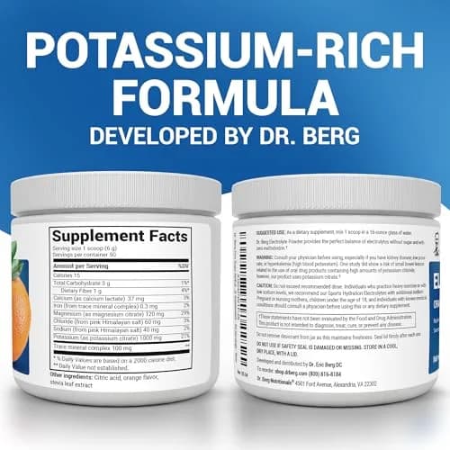 Dr. Berg Zero Sugar Hydration Keto Electrolyte Powder 10.86oz | 50 Servings, No Sugar, Pink Himalayan Salt thumbnail 2