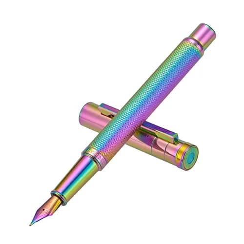Asvine Hongdian Forest Fountain Pen Bent Nib Rainbow Color 1.0mm (13.8cm) | Smooth Ink Flow for Professionals thumbnail 2