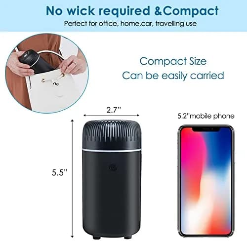 UrrSovv USB Car Diffuser Humidifier 100ml (3.38 Fl Oz) | Ultrasonic Cool Mist for Car & Home thumbnail 3
