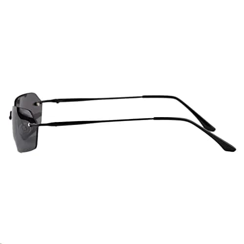 RCXKOOM Agent Smith Matrix Sunglasses | Polarized Square Rimless Metal Frame 62mm Lens thumbnail 6