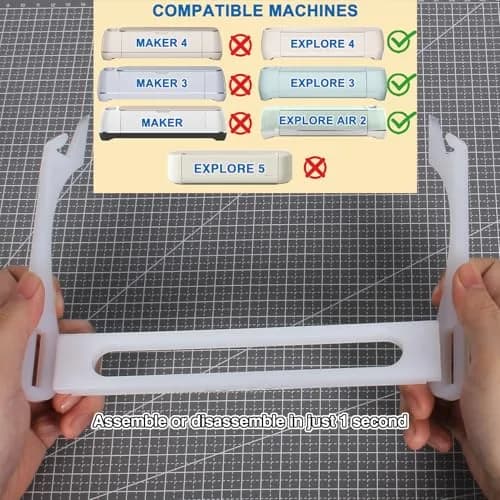 LOPASA Extension Tray for Cricut Explore 4, 3, Air 2 | 7.5"L x 3"W (19cm x 7.6cm) | Keeps Vinyl Straight thumbnail 3