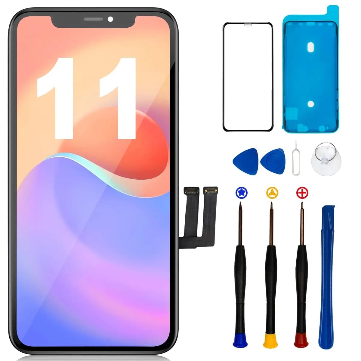 SIMDOG OLED Screen Replacement for iPhone XS MAX (6.5 inch) | TrueTone Programmable, Face ID Remains — for iphone 11