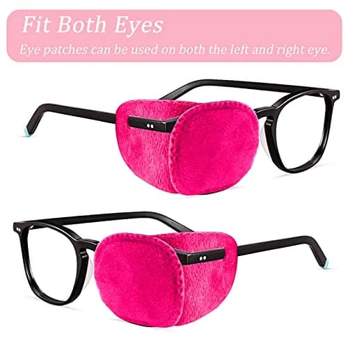 THSIREE Pink Velvet Eye Patches for Kids (4 Pack) | Soft & Comfortable for Lazy Eye Treatment thumbnail 6