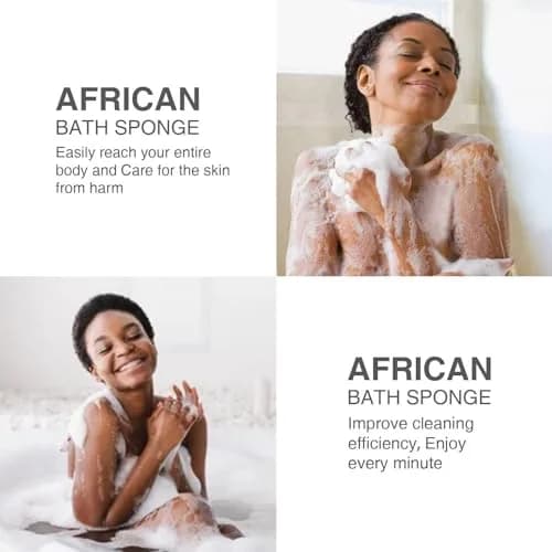 UJFQBH African Net Bath Sponge 80cm (31.4 inches) | Exfoliates Skin for Daily Use thumbnail 5