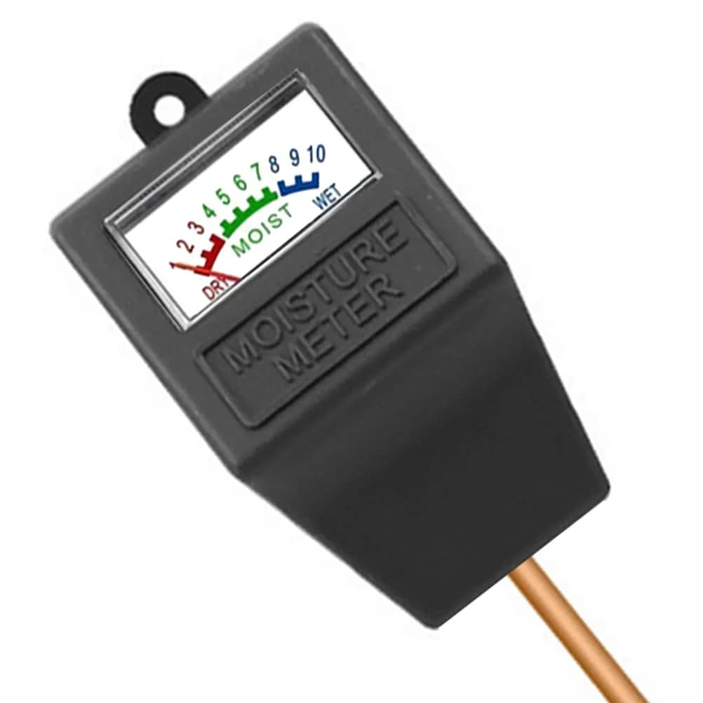Hathdia Soil Moisture Meter Black | 7.6 inch Probe for Potted Plants, Garden, Farm, Lawn