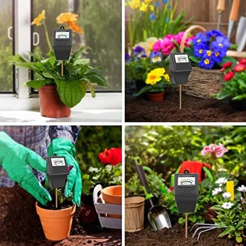 Hathdia Soil Moisture Meter Black | 7.6 inch Probe for Potted Plants, Garden, Farm, Lawn thumbnail 4