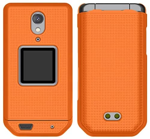 Nakedcellphone CAT S22 Flip Case with Belt Clip - Bright Orange | Hard Shell Rotating Holster Holder thumbnail 4
