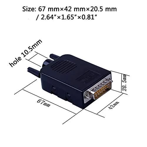 ANMBEST DB15 Female Solderless RS232 Serial to 15 Pin Terminal Adapter 2-Pack | Connects Legacy Devices thumbnail 5