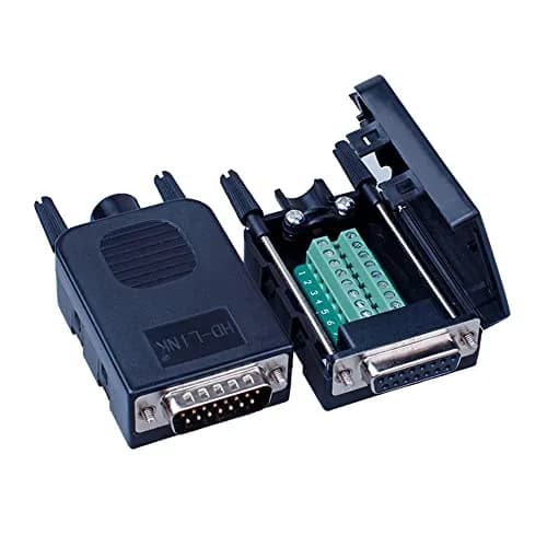 ANMBEST DB15 Female Solderless RS232 Serial to 15 Pin Terminal Adapter 2-Pack | Connects Legacy Devices thumbnail 4